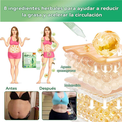 🏆Tienda Oficial | 𝙃𝐻𝑉𝖡®✨𝑺𝒐𝒍𝒖𝒄𝒊ó𝒏 𝒐𝒓𝒂𝒍 𝒍í𝒒𝒖𝒊𝒅𝒂 𝑮𝑳𝑷-1 𝒔𝒆𝒊𝒔 𝒆𝒏 𝒖𝒏𝒐 (Solo una dosis al día, cambios visibles en 7 días) 🌿 Para obesidad, salud cardiovascular, diabetes, apnea del sueño, problemas articulares y más